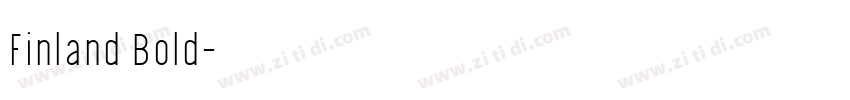 Finland Bold字体转换